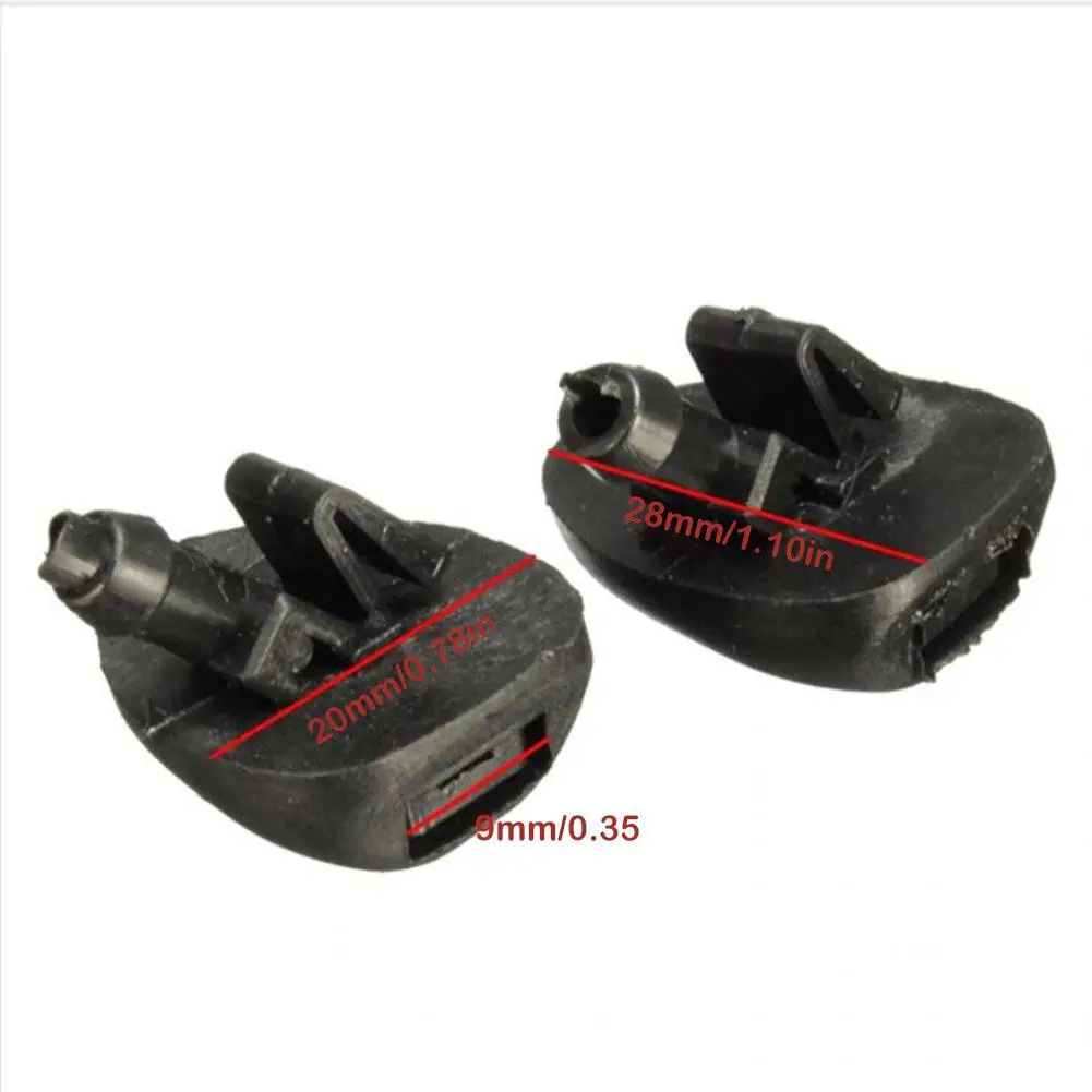 

2Pcs Front Windshield Wiper Jet Washer Nozzle For Peugeot 206 All Models For Citroen C2/C3 Windscreen Washer Wipers Parts