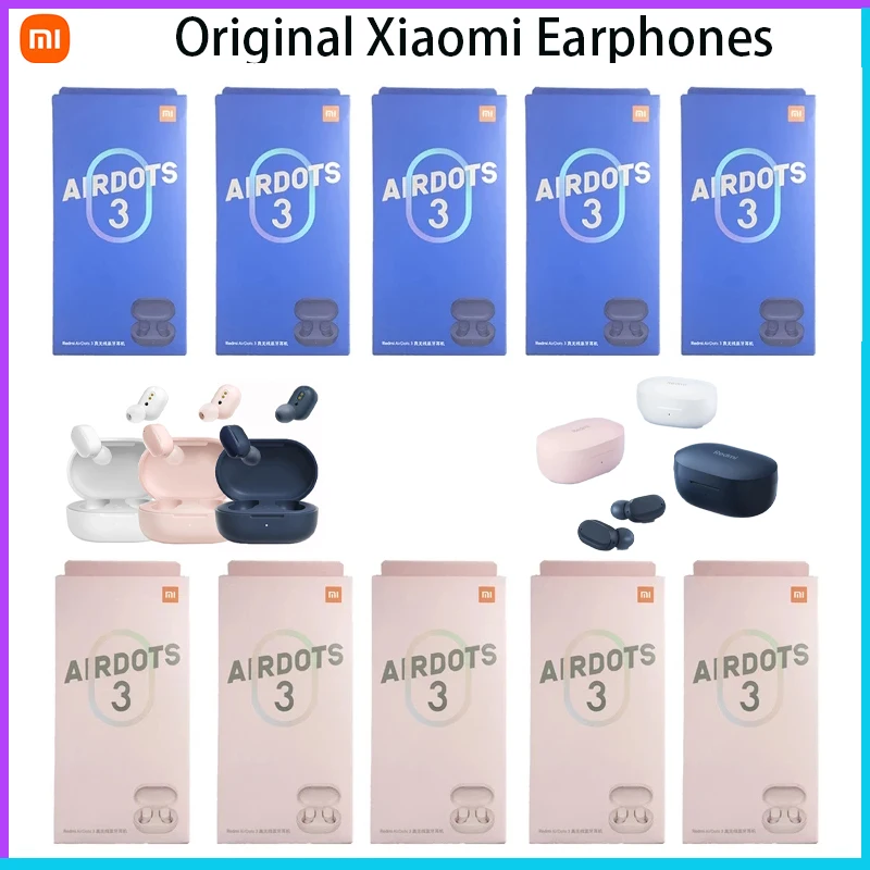 للبيع 10 قطعة الأصلي شاومي Redmi Airdot 3 بلوتوث 5.2 Tws سماعة اللمس التلقائي الحد من الضوضاء Airdot سماعات مقاوم للماء