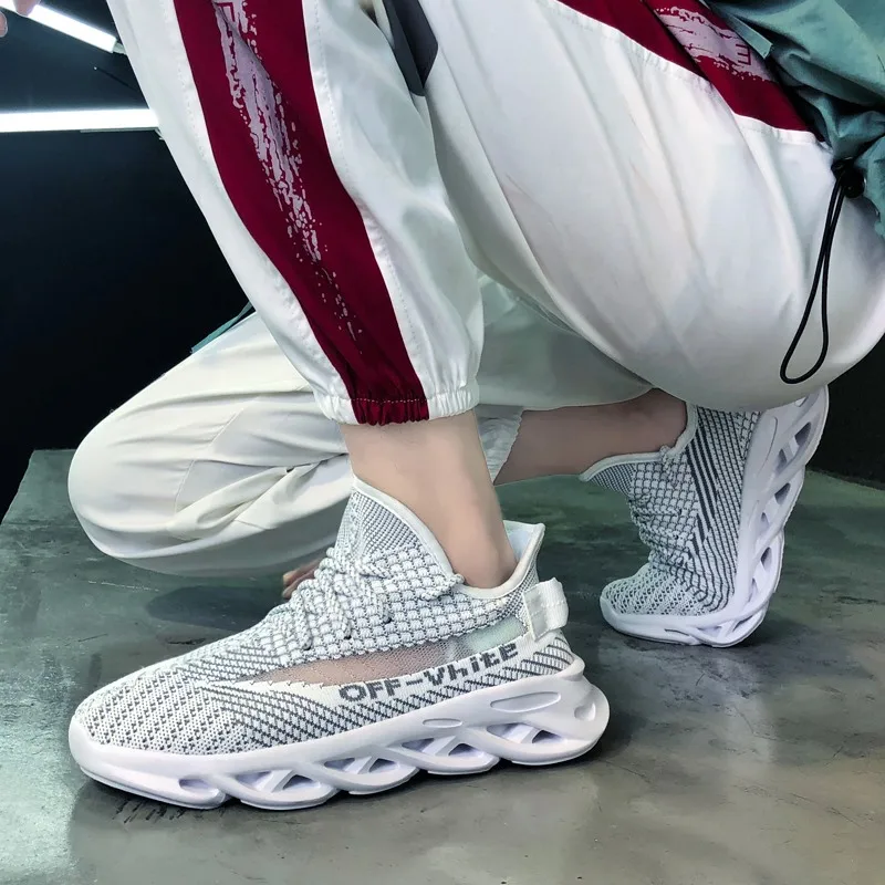 Мужская обувь зимние белые кроссовки для бега модная популярная мужская