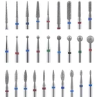 Алмазные фрезы для ногтей, роторные фрезы для ногтей, пилки для кутикулы, чистящие сверла, аппарат для маникюра, инструменты для дизайна