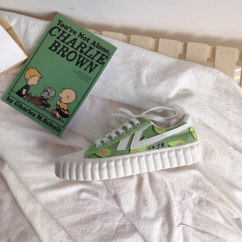 Женские кроссовки 2019 Модные дышащие CREEPERS обувь на плоской подошве натуральная