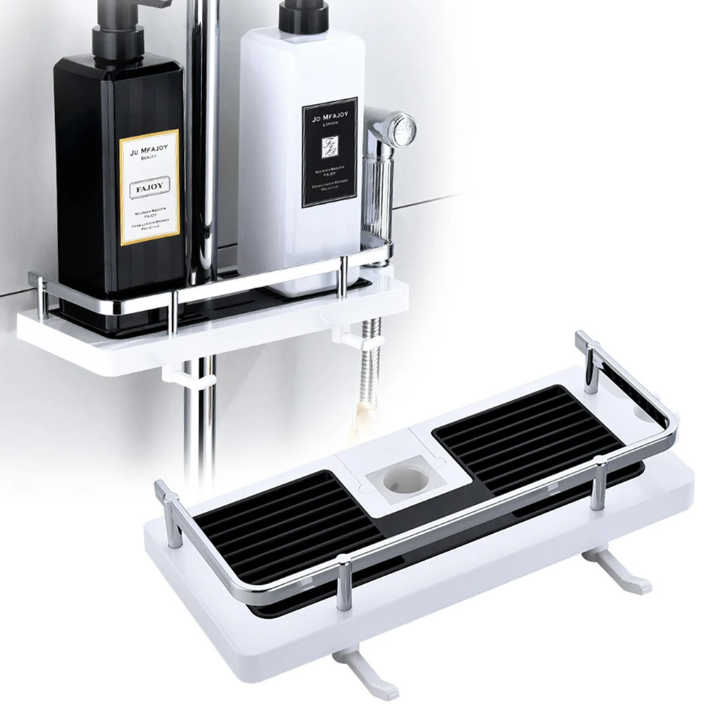 Полка органайзер для хранения душевой кабины полки ванной комнаты поднос