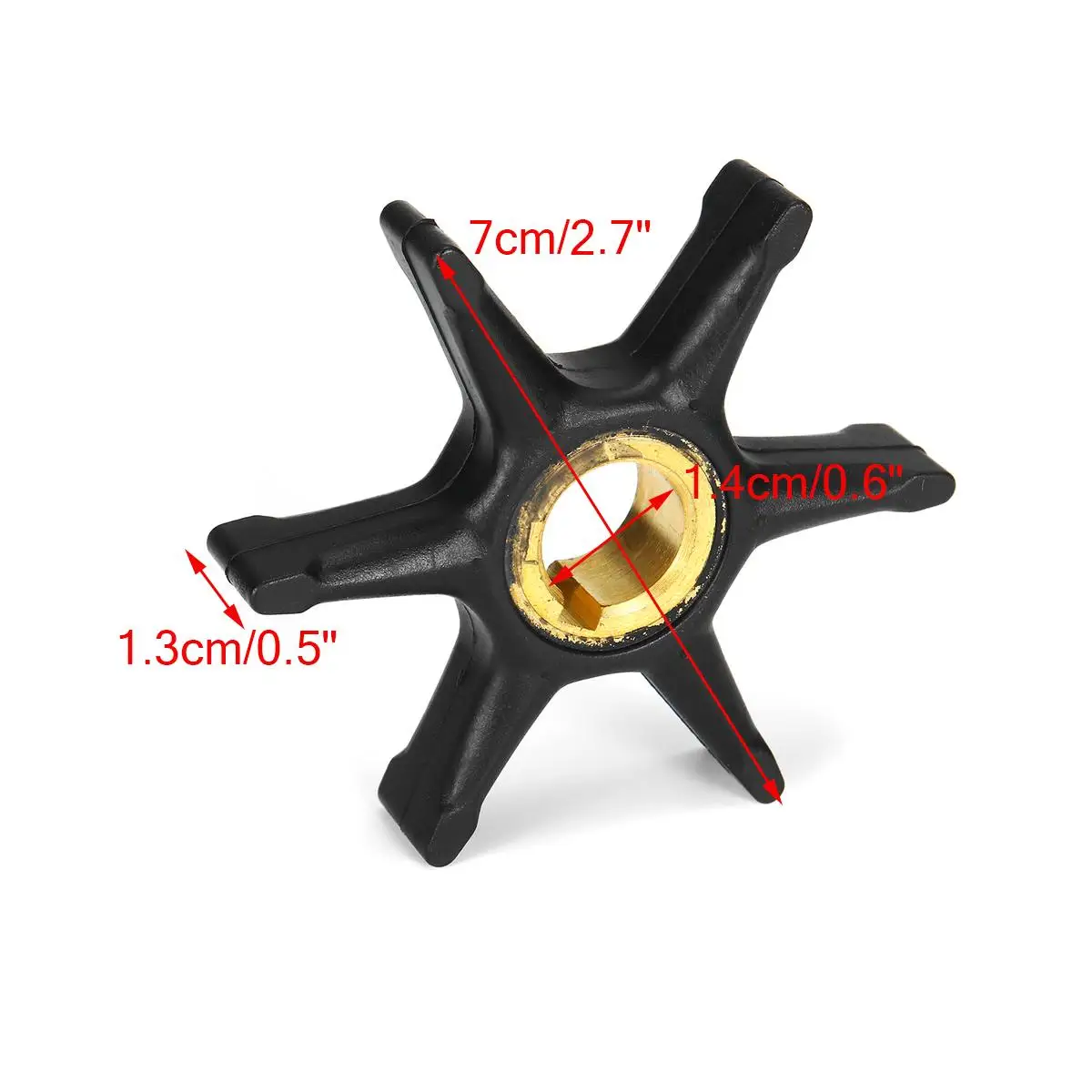 

Marine Water Pump Impeller Boat Engine Impeller 6 Blade for Johnson/Evinrude 9/9.5/10HP 377178/775519 Boat Accessories