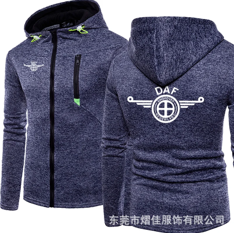 

Fashion Men Winter Autumn Mens Motorcycle DAF Hoodies Cotton Casual Zip Male Hooded Coats R