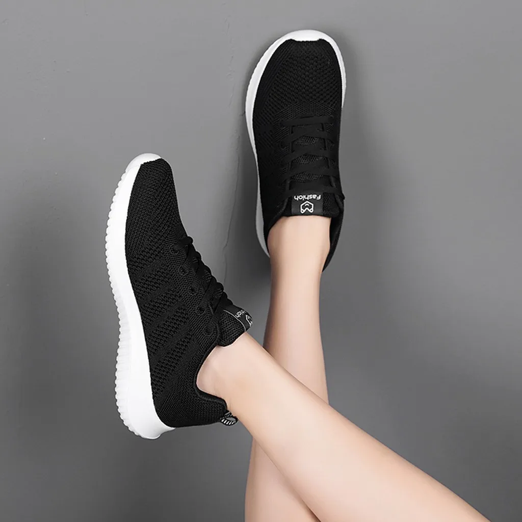 SAGACE Fashion sneakers Girls Flats women Mesh Breathable Comfortable Walking Shoe Casual Shoes Sneaker Female | Спорт и развлечения