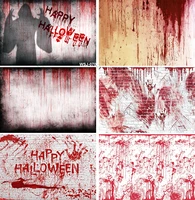 bloody grunge wall backdrop vinyl grimy dim bloody cement wall photography background zombie party child horror night banner
