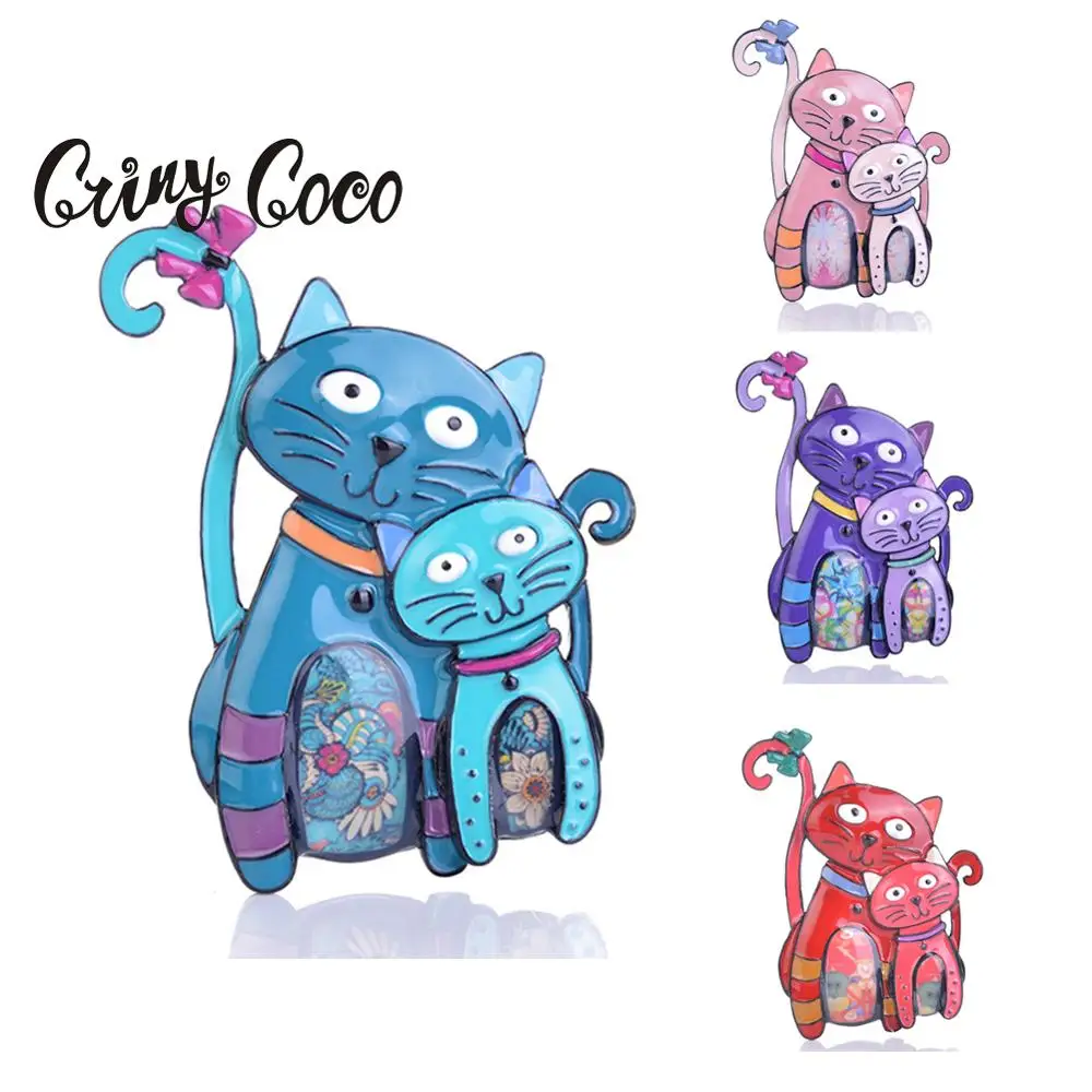 Новое поступление 2020 модные Мультяшные броши значки в виде кошки милая
