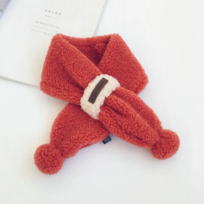 

Children's Scarf Winter Baby Boy Girl Thicken Cross Fake Collars Scarf Child Protect Neckwear Collar Scarves Accessories