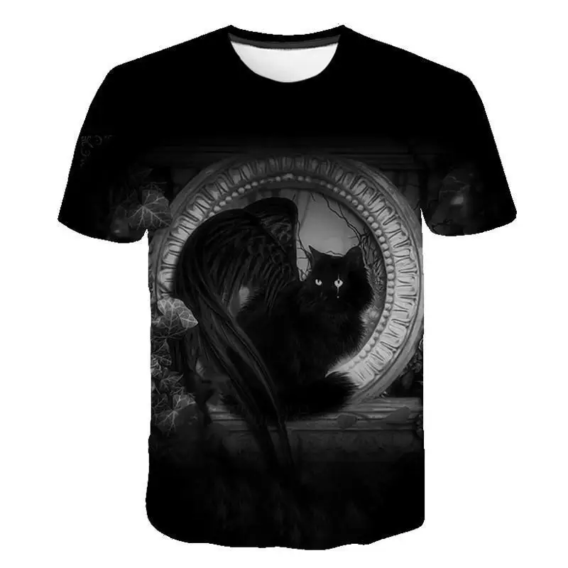 

Summer 2021 New 3D Printed T-Shirt Animal Print Men's T-Shirt Print Casual T-Shirt O-Neck Hip Hop Short Sleeve Size 110-5XL