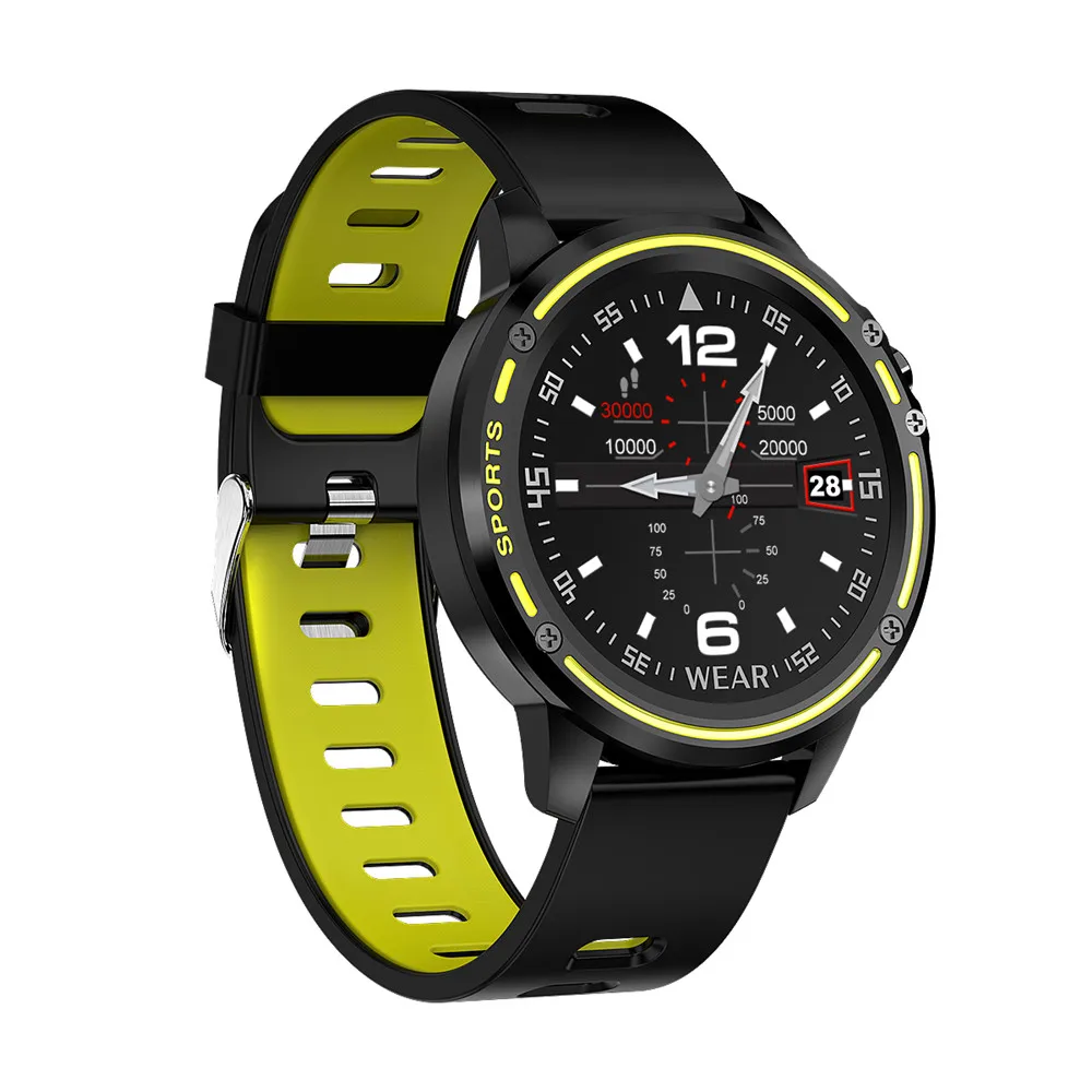 Greentiger новые L8 Смарт-часы для мужчин ЭКГ+ PPG IP68 Водонепроницаемый кровяное давление фитнес-трекер для измерения сердечного ритма спортивные Смарт-часы VS L5 L7