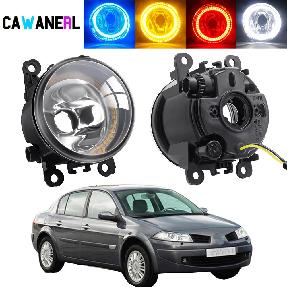 2X Автомобильный правый + левый противотуманный фонарь Angel Eye в сборе для Renault Megane II