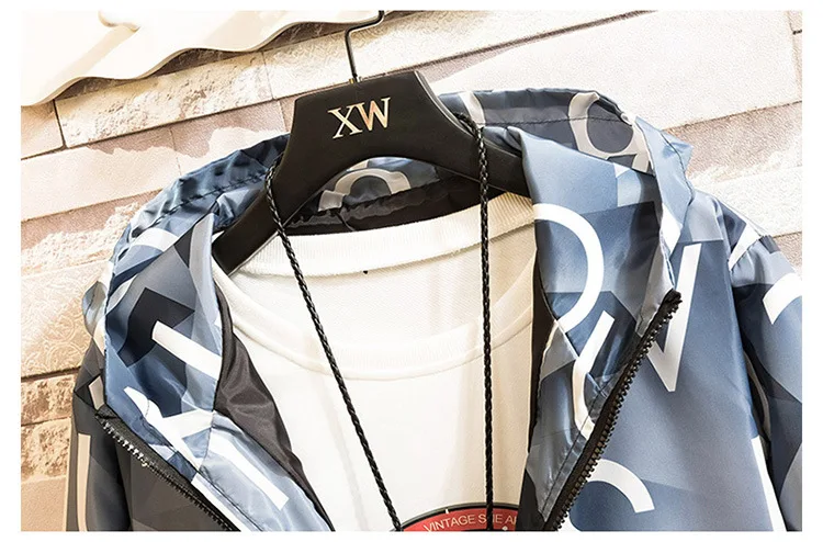 

Spring Autumn Men's Camouflage Coat Fashion Casual Thin Jackets 2019 New Men Waterproof Hooded Outerwear Brand Male Clothes