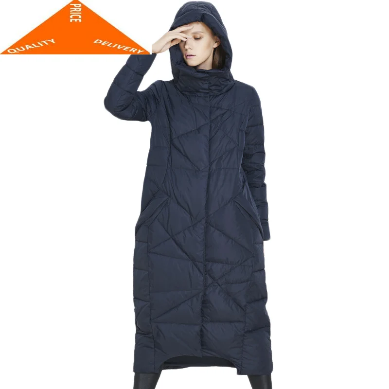 

Women Parkas For Winter 2020 Brand 26% White Duck Down Jacket Long Thick High Quality Outwear Waterproof Coat HJ222