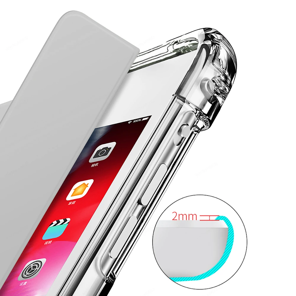 Чехол для планшета iPad mini 1 2 3 ipad 4 5 мягкий силиконовый чехол + искусственная кожа