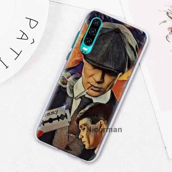 H07 Peaky bliners логотип с крестом Чехлы для huawei P30 P20 Lite P30 Pro P10 P9 Lite P Smart Plus жесткий чехол - Цвет: H07