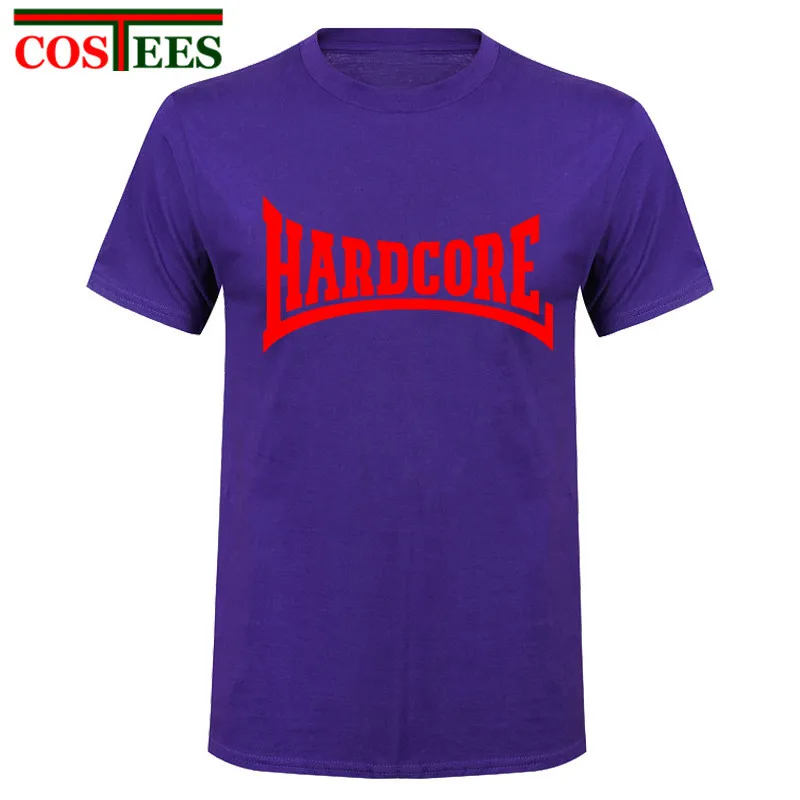 Asian Size XXXL Hardcore T-shirt Men Fashion T shirt Cool Fun Tshirts Short Sleeve Cotton Tees Camisetas Homme | Мужская одежда