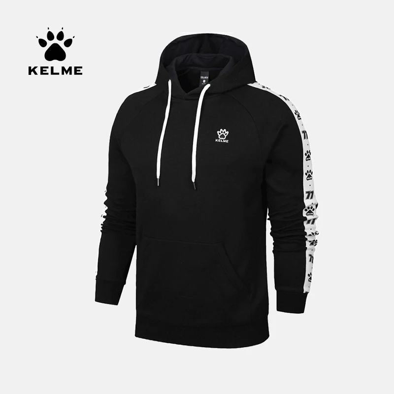 KELME Спортивная толстовка с капюшоном для мужчин пуловер упражнений весна длинным