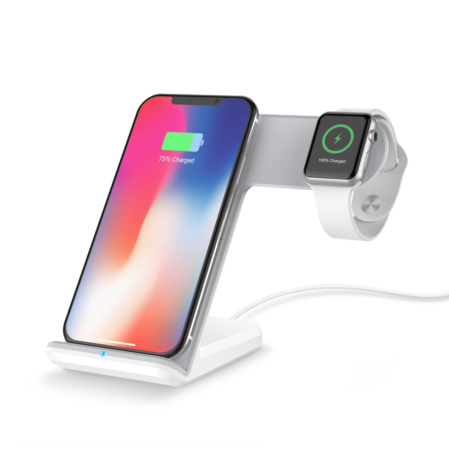 Беспроводное зарядное устройство QI 10 Вт Type C для iPhone 11 Pro Max 8 Plus беспроводная