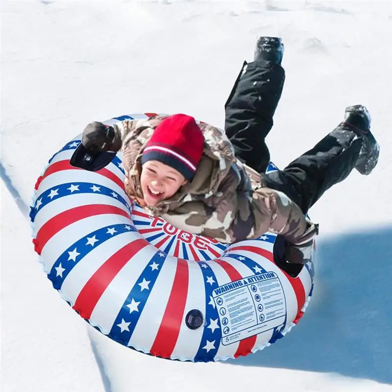 

Christmas Snow Tube Inflatable Snow Sled With Sturdy Handles Snow Sled Snow Rider Kids Adult Winter Ski Outdoor Sports Snow Sled