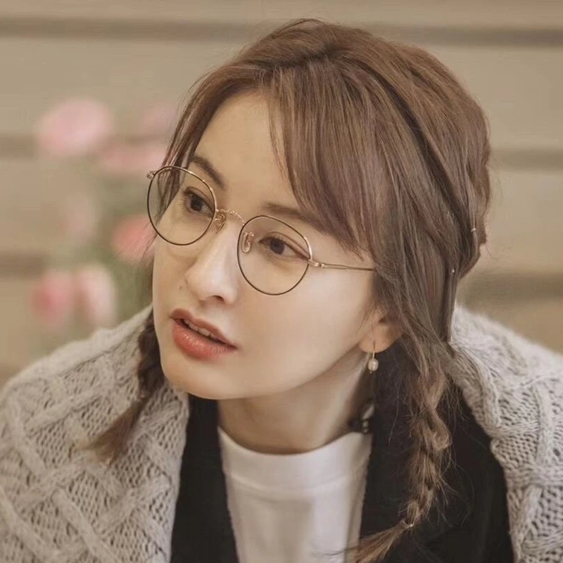 

Alloy Vintage Round Glasses Frame for Women Retro Circle Eyewear Classic Optical Prescription Brand Designer Eyeglasses Female