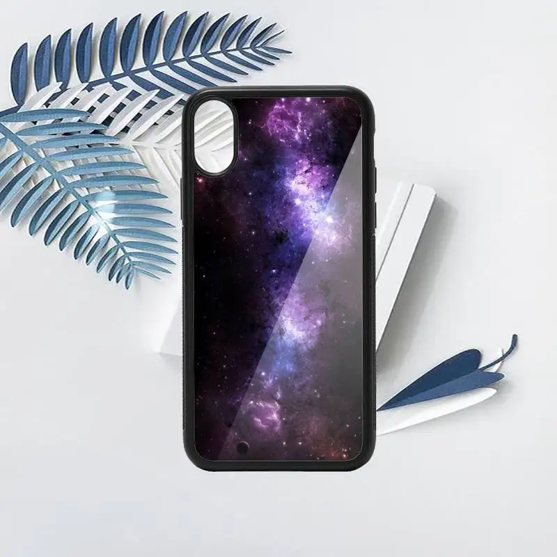 

Starry Sky purple universe pattern Phone Case PC for iPhone 11 12 pro XS MAX 8 7 6 6S Plus X 5S SE 2020 XR