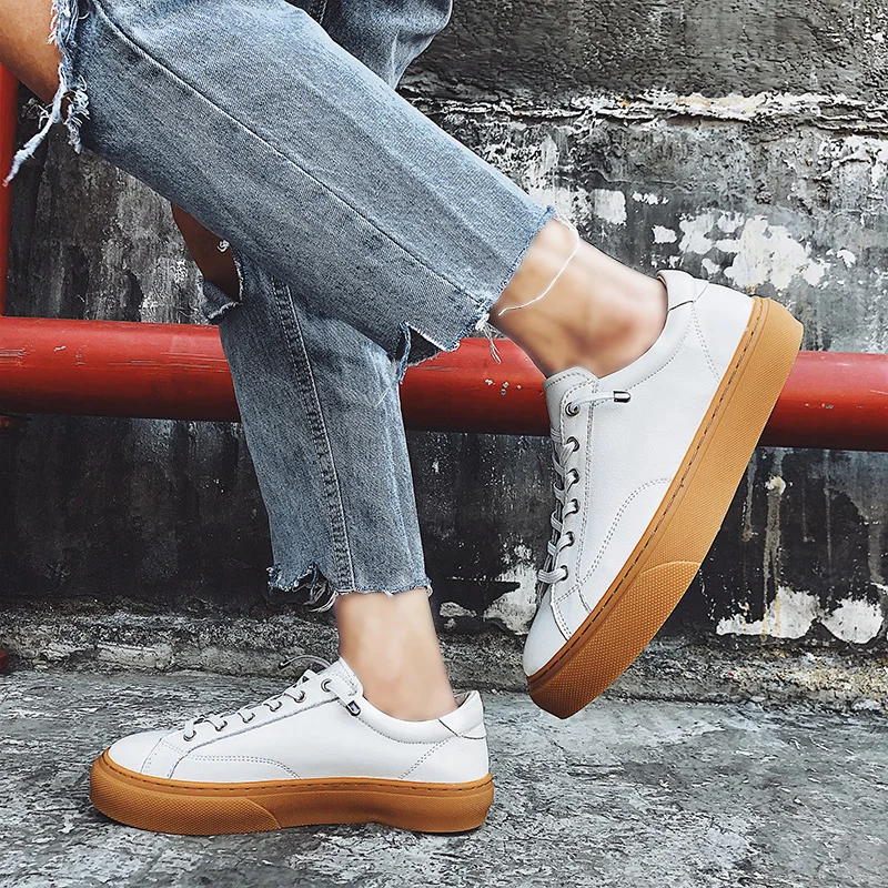 

Men Casual Shoes Men genuine Leather fashion Shoes Work office Shoes Winter Waterproof Ankle Botas Moccasins England Flats shoes