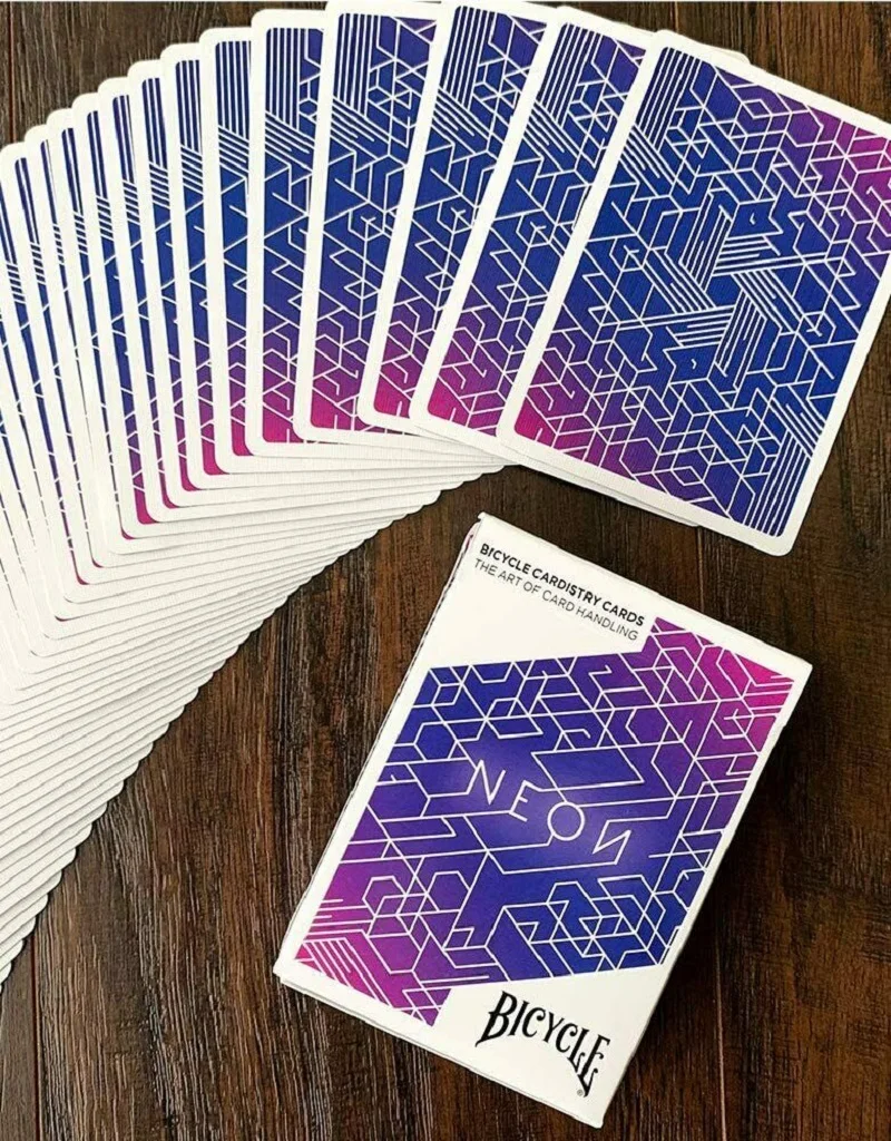Велосипед неоновые Игральные карты фиолетовый USPCC колода Cardistry размер покера