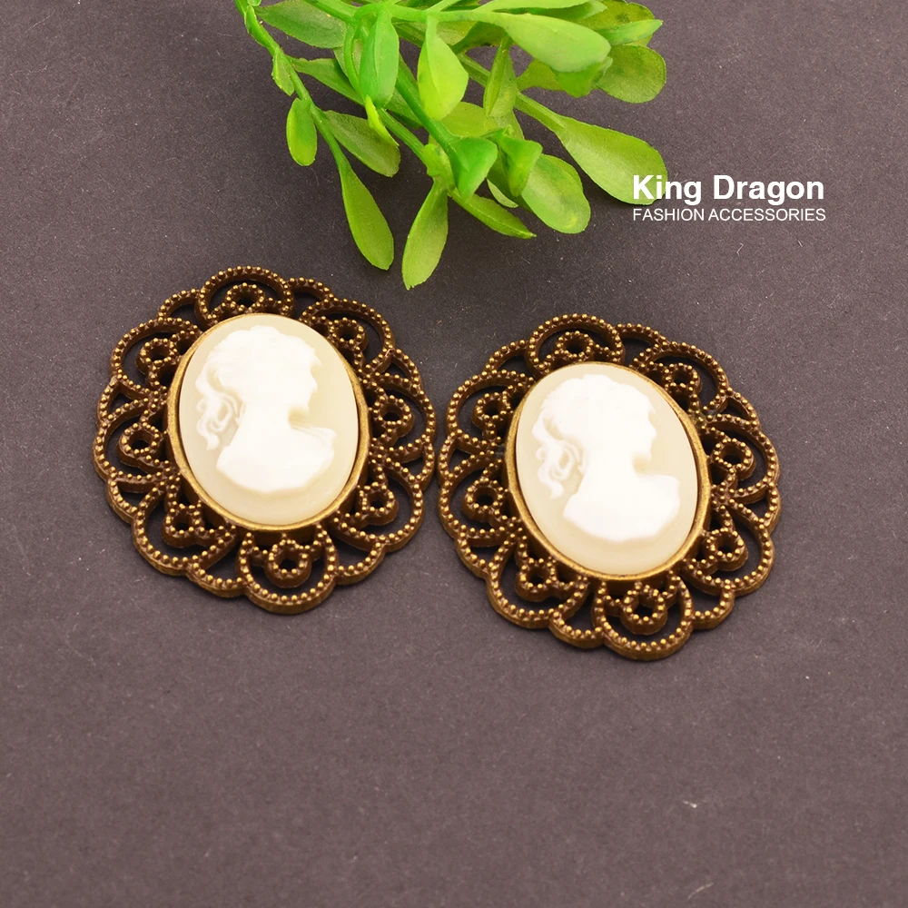 Новое поступление красота Камея плоские с одной стороны стразы приглашение