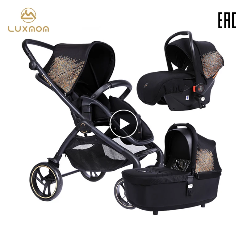 LUXMOM Детская коляска 2 в 1 3в1 Новый 2020 Легкая складная детская ускоренная доставка