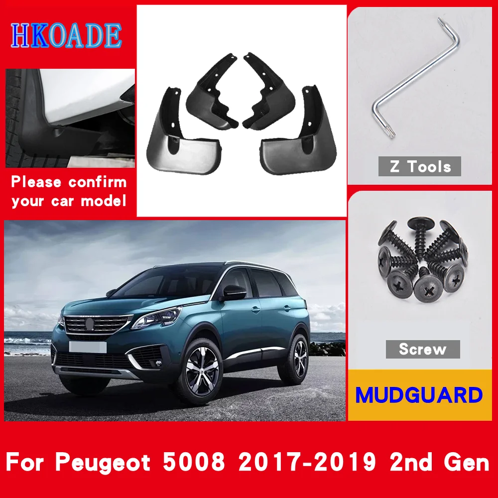 

Car Fender Mud Flaps For Peugeot 5008 2nd 2 Gen 2019 2018 2017 Mudguards Splash Guards Fender Mudflaps Car Fender Accessories