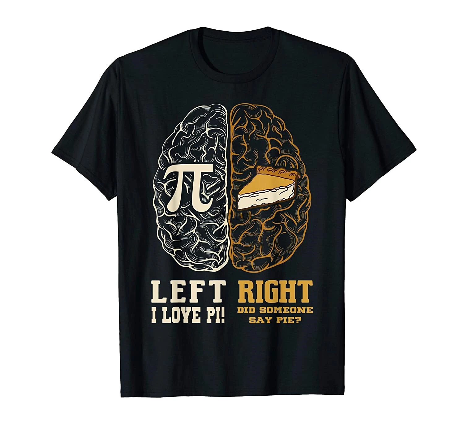 Футболка Pi Day с левым и правым мозгом отличная идея для подарка|Мужские футболки| |