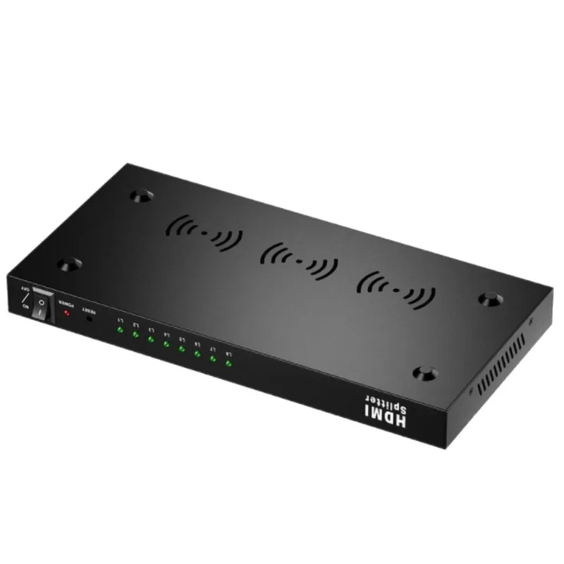 Горячая 8 способ HDMI сплиттер аудио видео дистрибьютор усилитель с зарядным