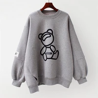 sweaters women s clothing loose thin t shirt korean style 2021 new spring and autumn tops ins trendy mid length long sleeve