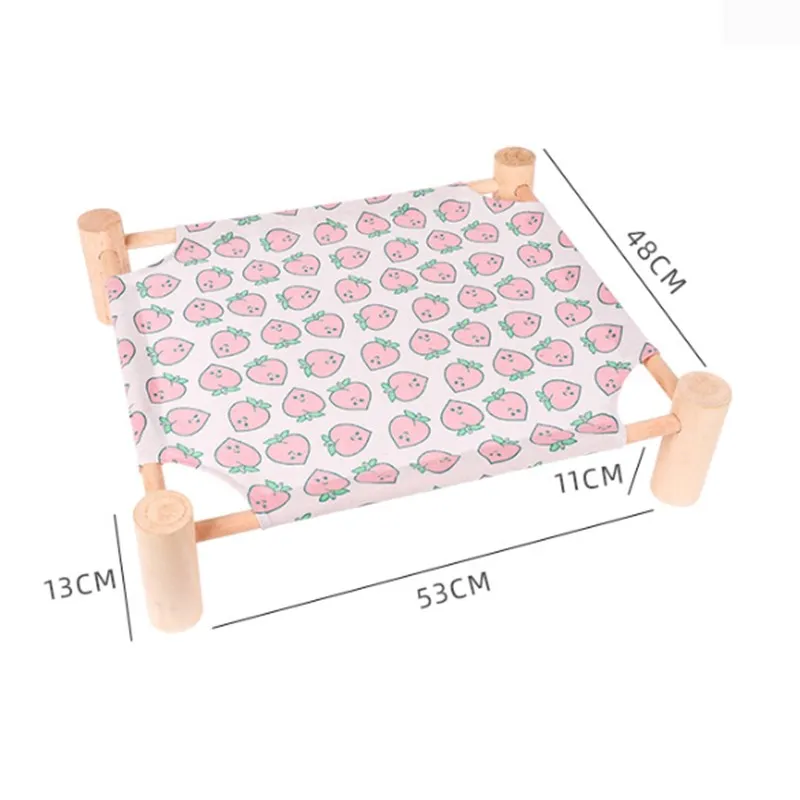Обычная кровать для кошек моющиеся гамаки Вуд холст кошка прочная холщовая