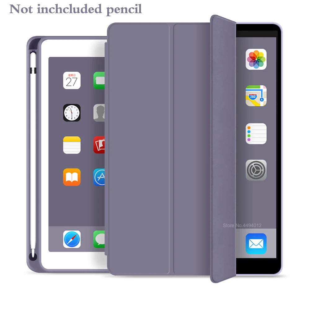 Умный чехол с держателем для карандашей для iPad Mini 5, чехол из искусственной кожи с функцией автоматического сна, защитная оболочка, модель A2133 A2124 A2125 A2126