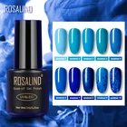 Гель-лак для ногтей ROSALIND, полуперманентные гибридные Лаки с эмалью синего цвета, основа для маникюра