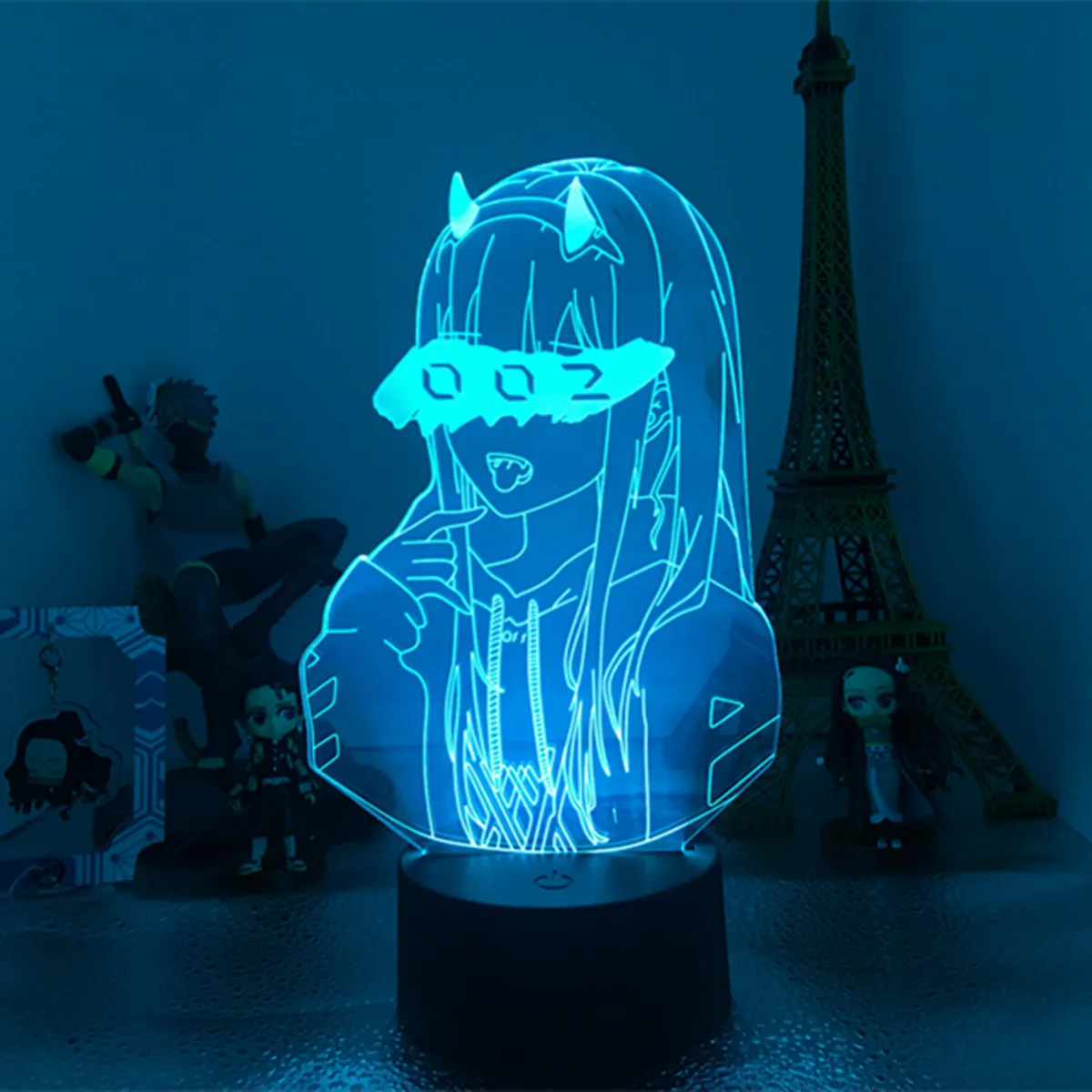 Светодиодный аниме светодиодный светильник ноль два рисунок ночной Светильник