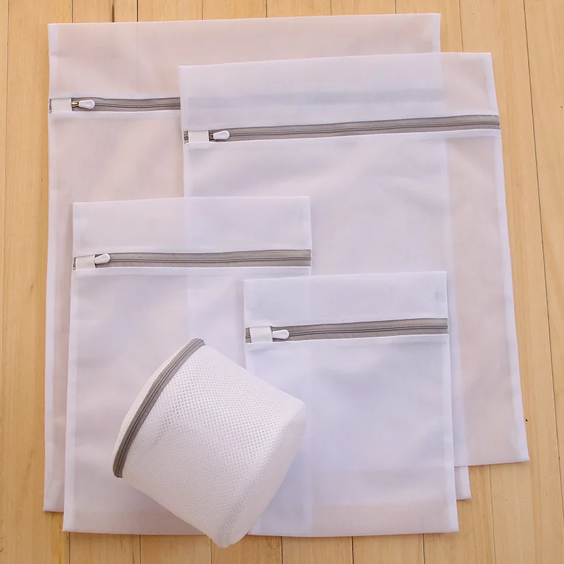 

Gray zipper fine mesh bra bag underwear bag hot style thickened bra wash bag