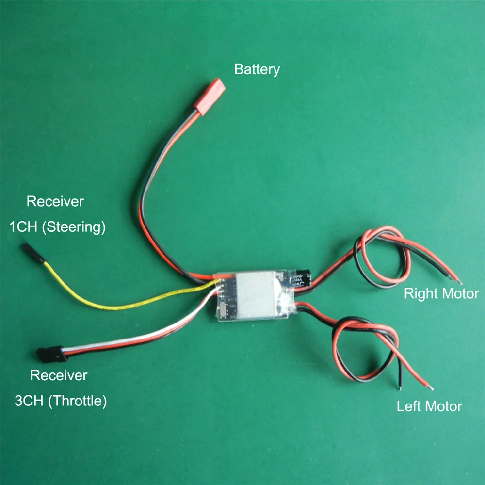 2-4S 2CH односторонний матовый ESC 12AX2 однонаправленный ESC дифференциальный регулятор скорости для радиоуправляемых дифференциальных скоростей лодок 2-4S 2CH односторонний матовый ESC 12AX2 однонаправленный ESC дифференциальный регулятор скорости для радиоуправляемых дифференциальных скоростей лодок