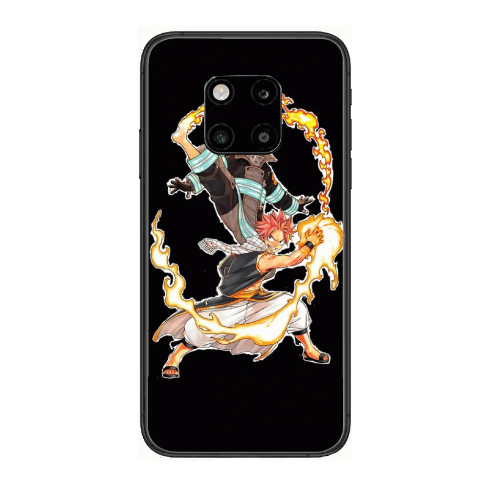 

Anime FIREBRIGADE Trendy Style Phone Case For Huawei mate 30 10 20 40 Lite Smart Z Pro Black Etui 3D Coque Painting Hoesjes cas