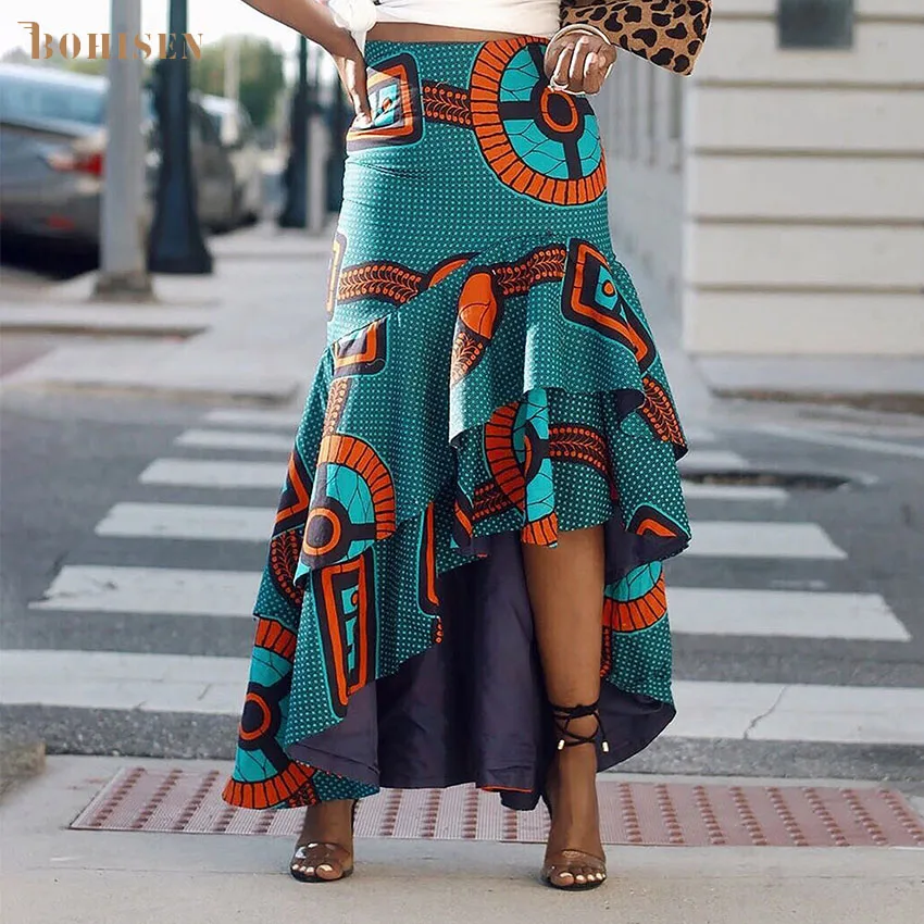 BOHISEN/африканская одежда для женщин Модные юбки в стиле Дашики Платья Анкары