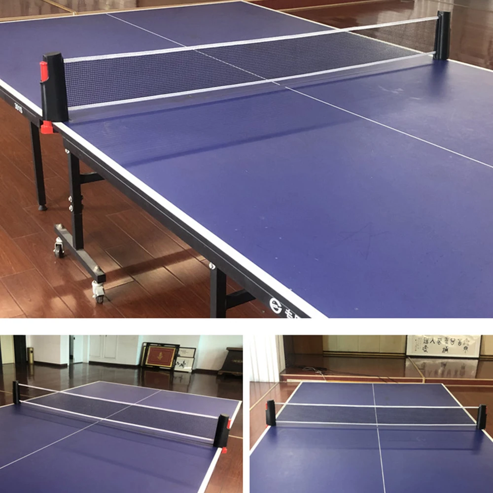 Portable Table Tennis Net Anywhere Retractable Pingpong Post Net Rack Adjustable Any Table Anywhere Easy to Install images - 6