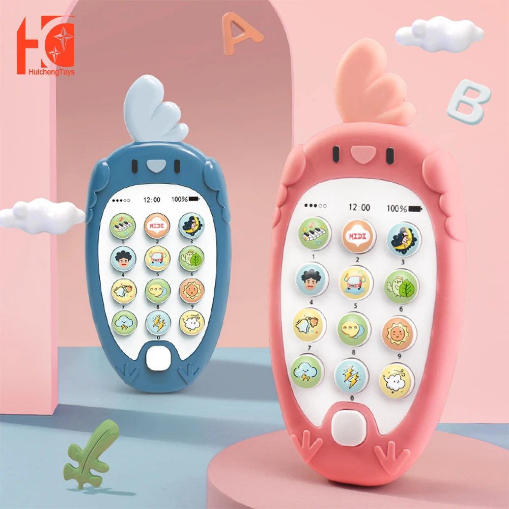 

Baby Mobile Phone Toys Light Up Mobile Music Baby Play Music Kid Chinese English Develop Education Toy For Babies Newborns