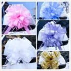 Большой бант, свадебное украшение, подарочная упаковка, бант, лента вечерние шение для вечеринки, фестиваля, свадьбы, дверной ручки автомобиля, 10 шт.