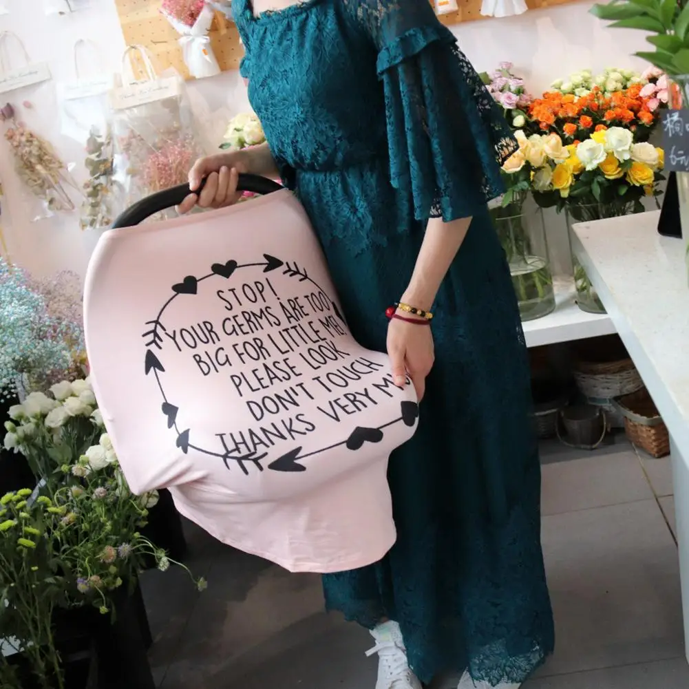 Multifunctional Breastfeeding Towel With Warning Safety Seat Sun Visor Windshield Baby Stroller Cover Breast | Мать и ребенок