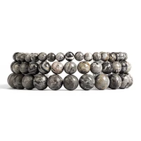 natural stone beads bracelet yoga meditation men women bracelet 46810mm round map stone bracelets enegry reiki prayer jewlery