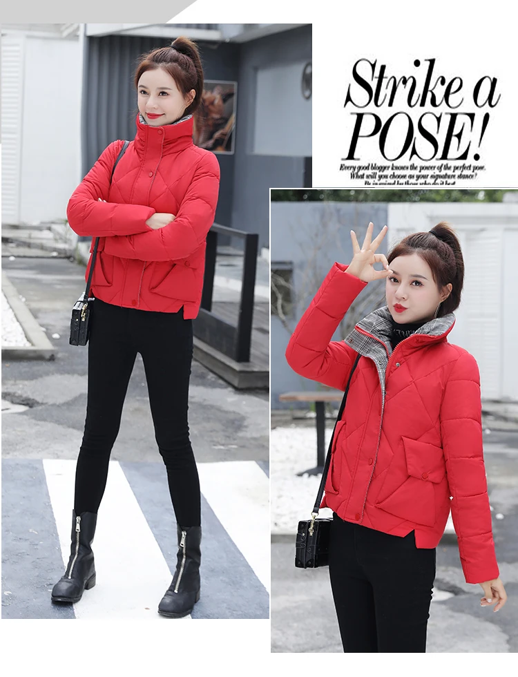 Tcyeek Winter Jacket Women Parkas Mujer Women's Down Cotton Jackets Feminine Hiver Warm Coat Fit Office Ladies Clothes 1986