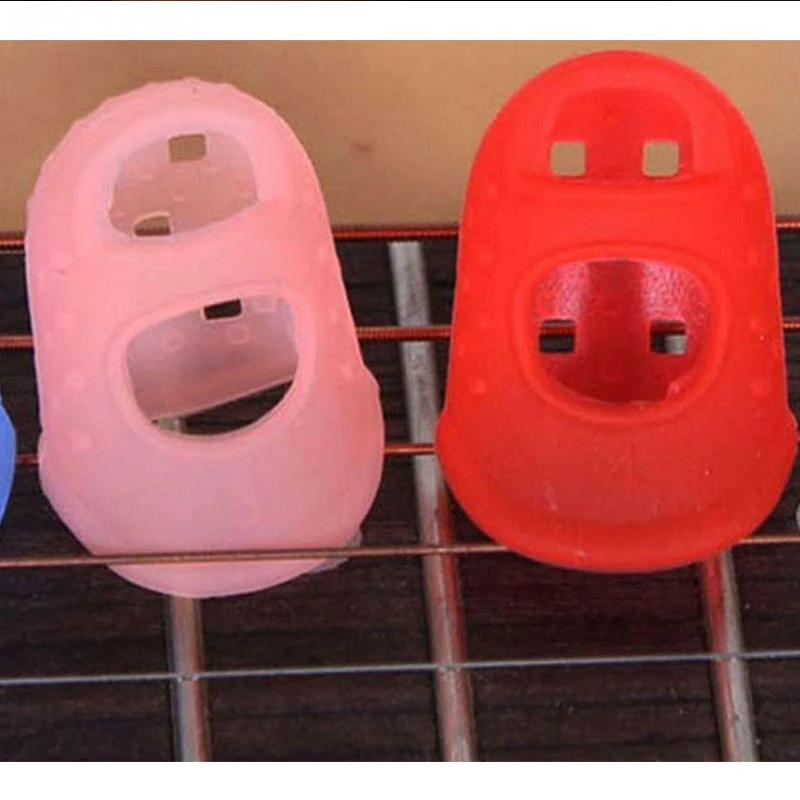 Новинка 5 размеров защита для кончиков пальцев гитары силиконовые защитные