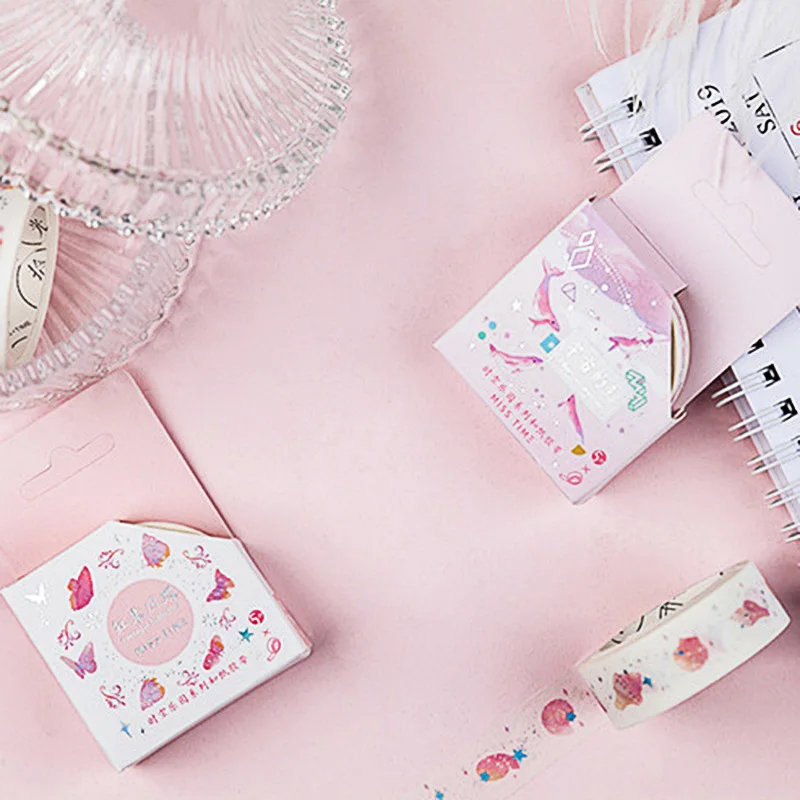 1 шт. Kawaii клейкая лента милый Единорог васи декоративная маскирующая для детей