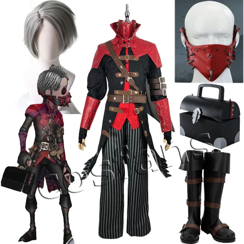 

Game Identity V Exorcist Embalmer Aesop Carl Cosplay Costume Carnaval Halloween Christmas Outfit Uniform Shoes Prop Custom Made